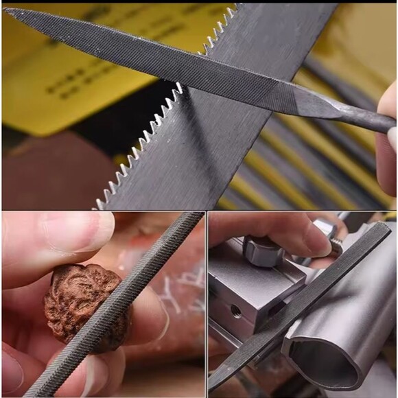 10 PCS Premium Needle File Set High-Carbon Steel Files NON-SLIP Ergonomic - Picture 2 of 5